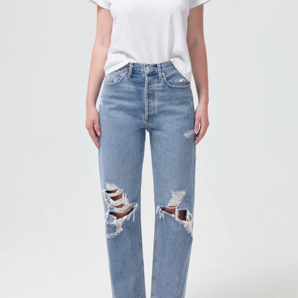 AGOLDE 90s Mid Rise Loose Fit in Fall Out Size 30